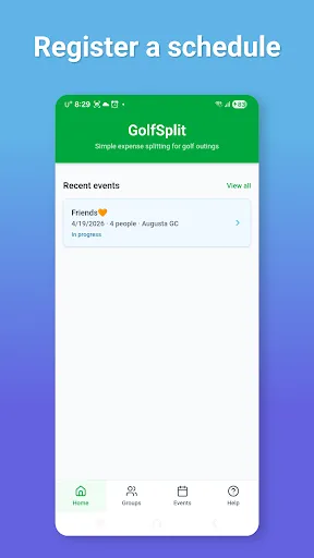 GolfSplit - EqualSplit,goDutch Android app screenshot 4
