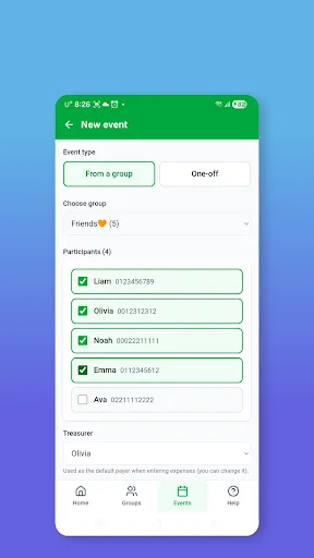 GolfSplit - EqualSplit,goDutch Android app screenshot 5