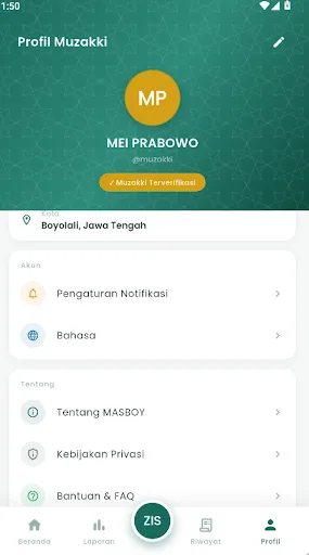 MASBOY Android app screenshot 2