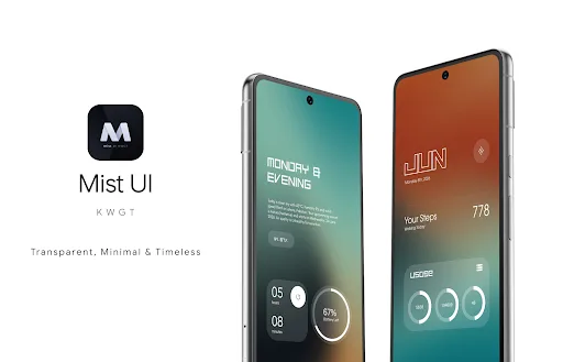 Mist UI KWGT Android app screenshot 4
