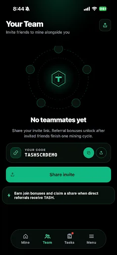 TASH Network Android app screenshot 5