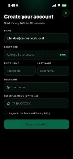 TASH Network Android app screenshot 6