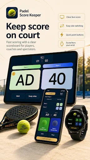 Padel Score Keeper Android app screenshot 2