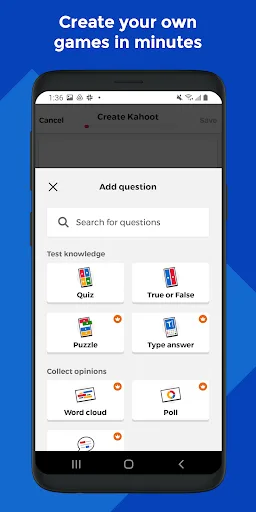 Kahoot! Play & Create Quizzes Android app screenshot 4