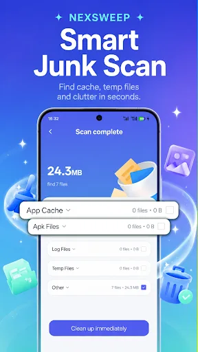 NexSweep Android app screenshot 2