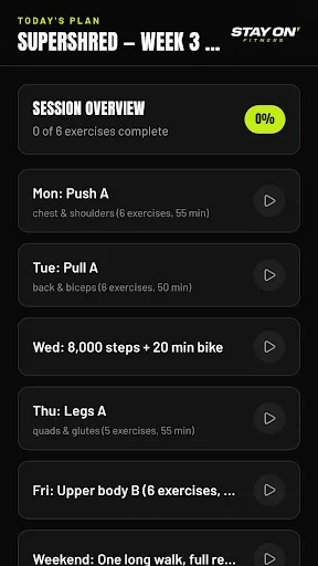 Stay On Fitness Android app screenshot 2