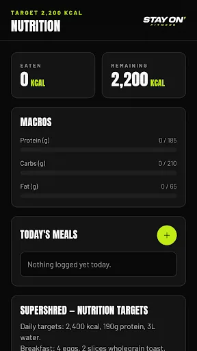 Stay On Fitness Android app screenshot 3
