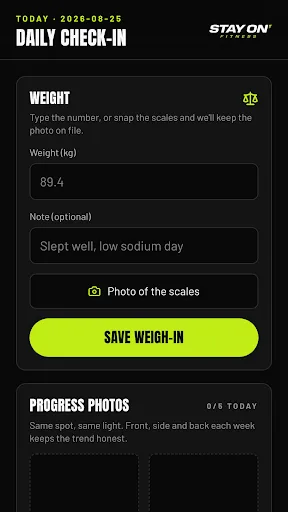 Stay On Fitness Android app screenshot 5