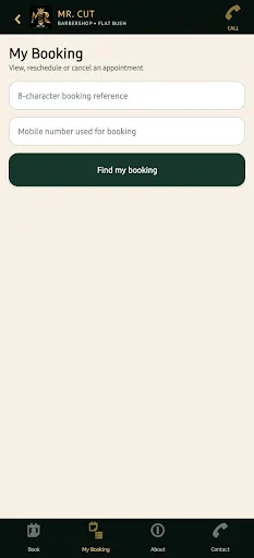 Mr. Cut Barbershop Android app screenshot 1
