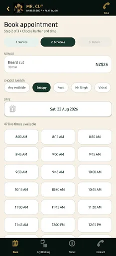 Mr. Cut Barbershop Android app screenshot 2