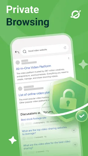 Open Browser: Private Web Android app screenshot 2