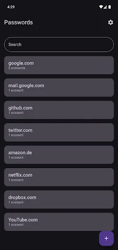 Passwords Android app screenshot 3