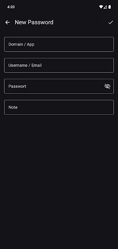 Passwords Android app screenshot 4