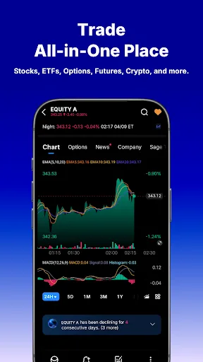 Webull: Investing & Trading Android app screenshot 1