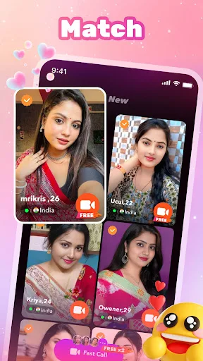 Desi Girls Call - Peil Chat Android app screenshot 1