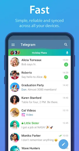 Telegram Android app screenshot 1