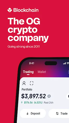 Blockchain Wallet: Buy BTC Android app screenshot 1