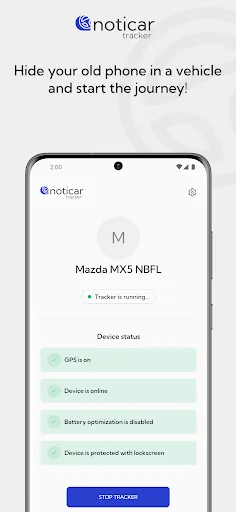 noticar tracker Android app screenshot 2
