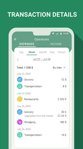 Money manager & expenses Android app screenshot 3