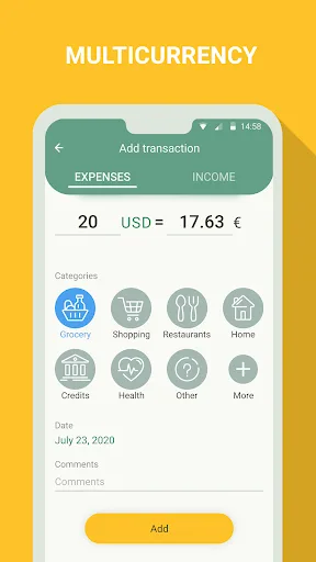 Money manager & expenses Android app screenshot 4