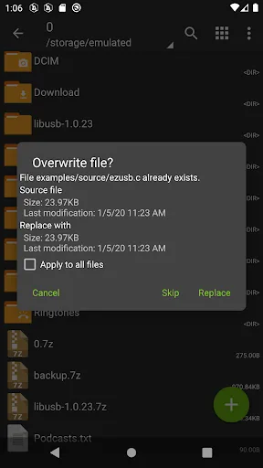 ZArchiver Android app screenshot 3