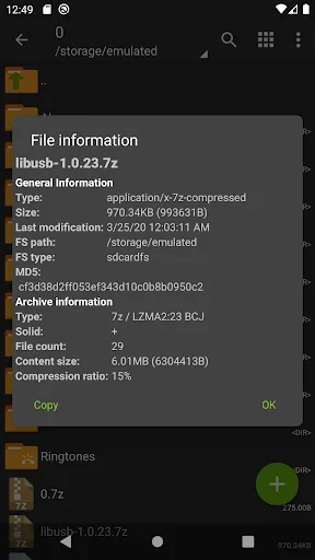 ZArchiver Android app screenshot 6