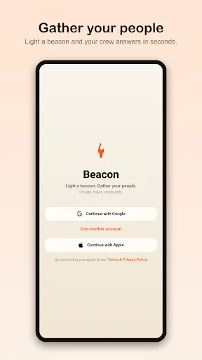 Beacon Crew Android app screenshot 1