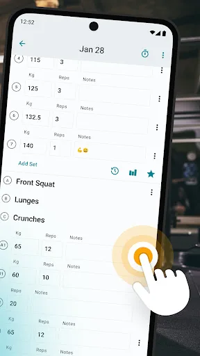 RepCount Gym Workout Tracker Android app screenshot 2