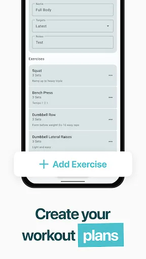 RepCount Gym Workout Tracker Android app screenshot 4