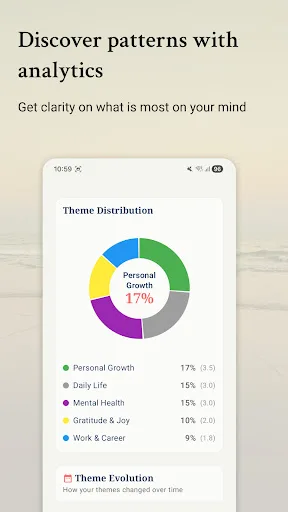 Three – Data-driven journaling Android app screenshot 4