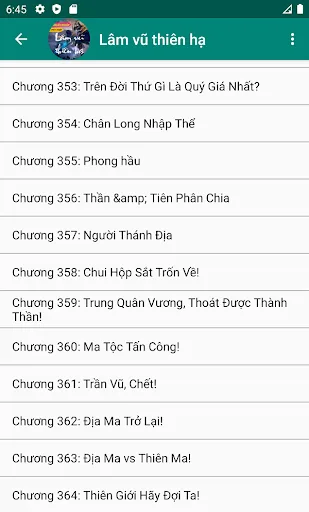 Lam vu thien ha - Tien hiep Android app screenshot 2