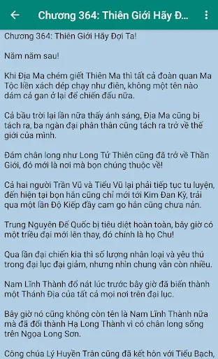Lam vu thien ha - Tien hiep Android app screenshot 5