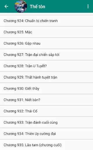 Truyen The ton - Tien hiep Android app screenshot 1