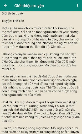 Truyen The ton - Tien hiep Android app screenshot 2