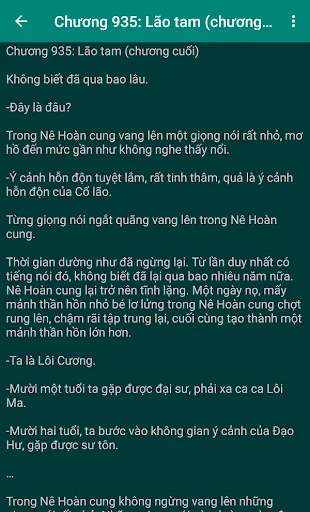 Truyen The ton - Tien hiep Android app screenshot 4