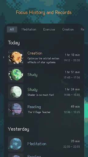Exocus: Gamified Focus Timer Android app screenshot 6