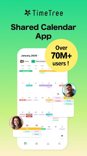 TimeTree - Shared Calendar Android app screenshot 1