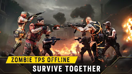 Zombie Hunter: Offline Games Android app screenshot 2